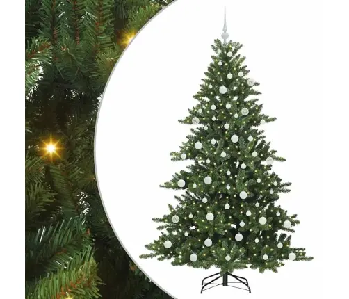 Kunstlik Kokkupandav Jõulupuu Koos 300 Led-Iga 180 Cm Pvc Kunstlik Kokkupandav Jõulupuu Koos 300 Led-Iga 180 Cm Pvc