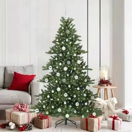 Mākslīgā Saliekamā Ziemassvētku Egle Su 300 Led 180 Cm Pvc Vidaxl