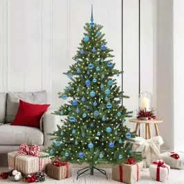 Kunstlik Kokkupandav Jõulupuu Koos 300 Led-Iga 180 Cm Pvc