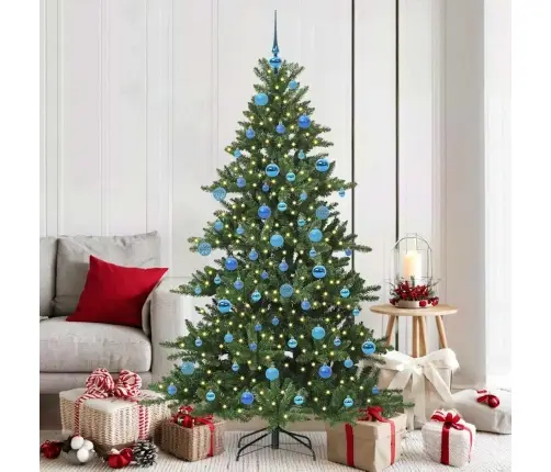 Dirbtinė Sulankstoma Kalėdų Eglutė Su 300 Led 180 Cm Pvc