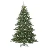 Mākslīgā Saliekamā Ziemassvētku Egle Ar 300 Led Zaļa 210 Cm Pvc Vidaxl