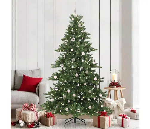 Kunstlik Kokkupandav Jõulupuu Koos 300 Led-Iga 210 Cm Pvc