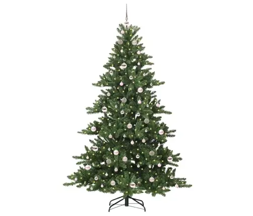 Kunstlik Kokkupandav Jõulupuu Koos 300 Led-Iga 210 Cm Pvc