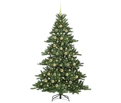 Mākslīgā Saliekamā Ziemassvētku Egle With Leds 210Cm Pvc Vidaxl