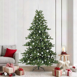 Mākslīgā Saliekamā Ziemassvētku Egle Su 300 Led 210 Cm Pvc Vidaxl