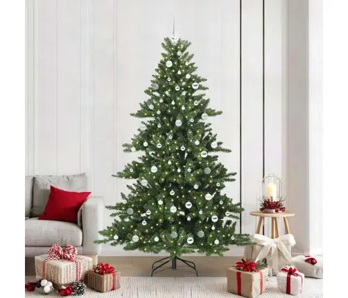 Kunstlik Kokkupandav Jõulupuu Koos Alusega Roheline 210 Cm Pvc