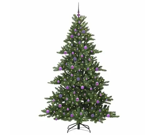 Kunstlik Kokkupandav Jõulupuu Koos 300 Led-Iga 210 Cm Pvc Kunstlik Kokkupandav Jõulupuu Koos 300 Led-Iga 210 Cm Pvc