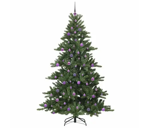 Kunstlik Kokkupandav Jõulupuu Koos 300 Led-Iga 210 Cm Pvc Kunstlik Kokkupandav Jõulupuu Koos 300 Led-Iga 210 Cm Pvc