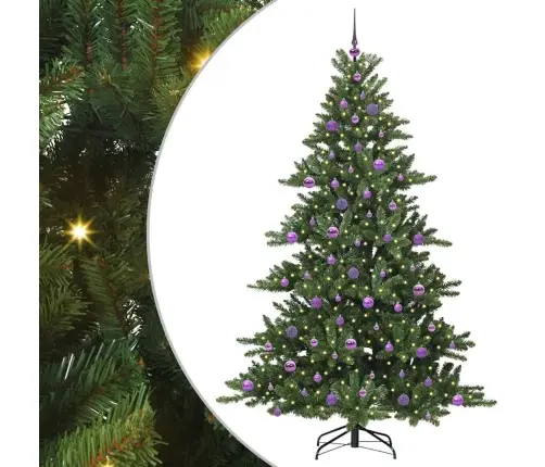 Kunstlik Kokkupandav Jõulupuu Koos 300 Led-Iga 210 Cm Pvc Kunstlik Kokkupandav Jõulupuu Koos 300 Led-Iga 210 Cm Pvc