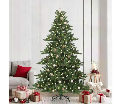 Kunstlik Kokkupandav Jõulupuu Koos 300 Led-Iga 240 Cm Pvc Kunstlik Kokkupandav Jõulupuu Koos 300 Led-Iga 240 Cm Pvc