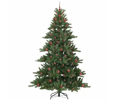 Mākslīgā Saliekamā Ziemassvētku Egle With Leds 240Cm Pvc Vidaxl Mākslīgā Saliekamā Ziemassvētku Egle With Leds 240Cm Pvc Vidaxl