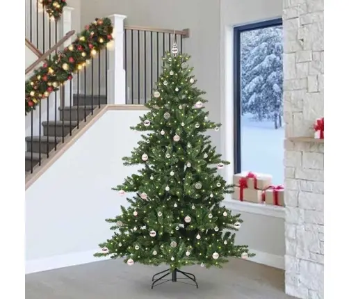 Dirbtinė Sulankstoma Kalėdų Eglutė Su 300 Led 240 Cm Pvc