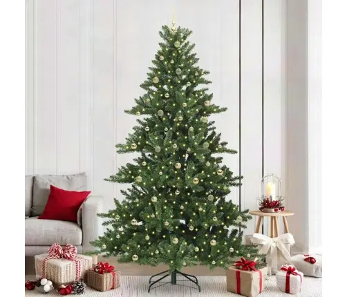 Kunstlik Kokkupandav Jõulupuu Koos Alusega Roheline 240 Cm Pvc