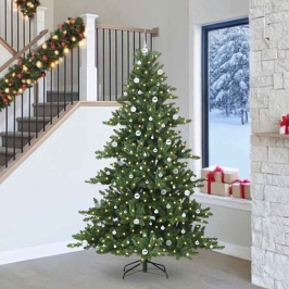 Mākslīgā Saliekamā Ziemassvētku Egle Su 300 Led 240 Cm Pvc Vidaxl