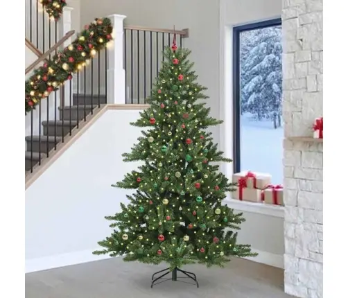 Mākslīgā Saliekamā Ziemassvētku Egle With Leds 240Cm Pvc Vidaxl