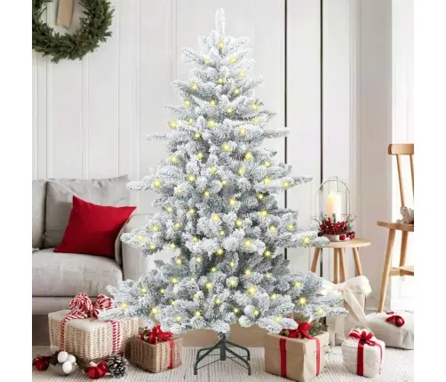 Mākslīgā Saliekamā Ziemassvētku Egle Su 150 Led 150 Cm Pvc Vidaxl