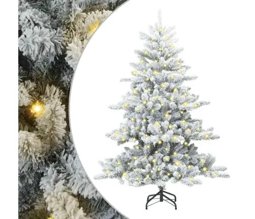 Mākslīgā Saliekamā Ziemassvētku Egle Su 150 Led 150 Cm Pvc Vidaxl