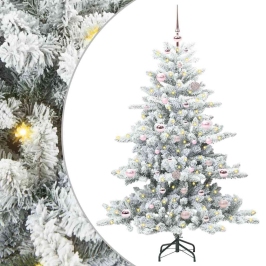 Mākslīgā Saliekamā Ziemassvētku Egle Su 150 Led 150 Cm Pvc Vidaxl