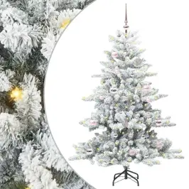Kunstlik Kokkupandav Jõulupuu Koos 150 Led-Iga 150 Cm Pvc