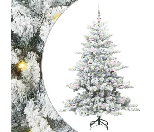 Kunstlik Kokkupandav Jõulupuu Koos 150 Led-Iga 150 Cm Pvc