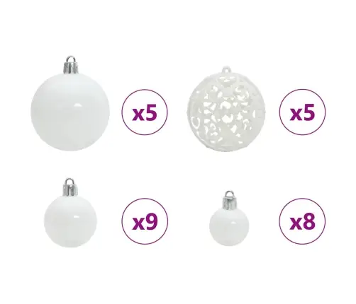 Mākslīgā Saliekamā Ziemassvētku Egle With Leds 150Cm Pvc Vidaxl