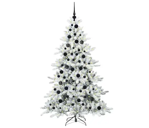 Mākslīgā Saliekamā Ziemassvētku Egle With Leds 180Cm Pvc Vidaxl