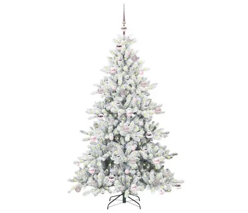 Mākslīgā Saliekamā Ziemassvētku Egle With Leds 180Cm Pvc Vidaxl
