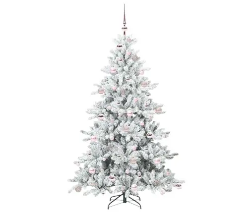 Mākslīgā Saliekamā Ziemassvētku Egle With Leds 180Cm Pvc Vidaxl