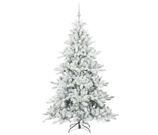 Kunstlik Kokkupandav Jõulupuu Valge 180 Cm Pvc Ja Teras