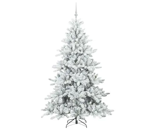 Kunstlik Kokkupandav Jõulupuu Valge 180 Cm Pvc Ja Teras