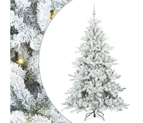 Kunstlik Kokkupandav Jõulupuu Valge 180 Cm Pvc Ja Teras