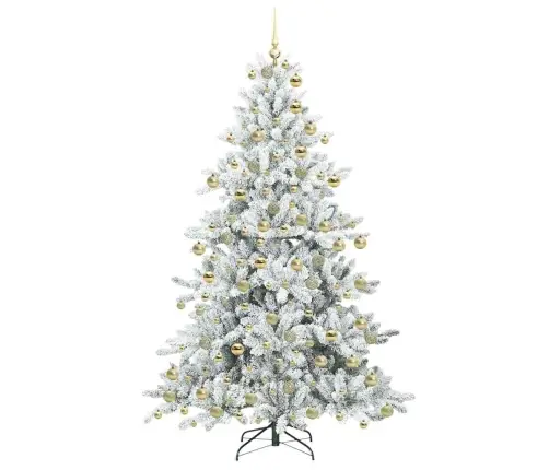 Mākslīgā Saliekamā Ziemassvētku Egle With Leds 180Cm Pvc Vidaxl