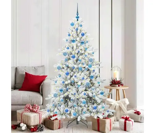 Mākslīgā Saliekamā Ziemassvētku Egle Su 300 Led 180 Cm Pvc Vidaxl