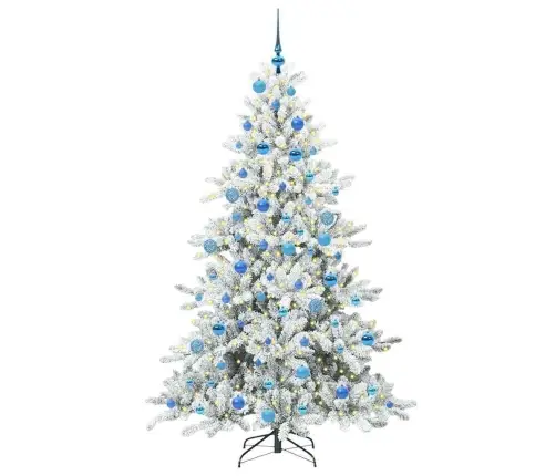 Mākslīgā Saliekamā Ziemassvētku Egle Su 300 Led 180 Cm Pvc Vidaxl