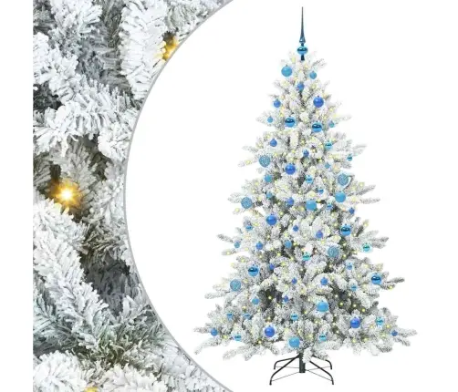 Mākslīgā Saliekamā Ziemassvētku Egle Su 300 Led 180 Cm Pvc Vidaxl