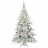 Mākslīgā Saliekamā Ziemassvētku Egle With Leds 180Cm Pvc Vidaxl