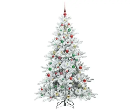Mākslīgā Saliekamā Ziemassvētku Egle With Leds 180Cm Pvc Vidaxl