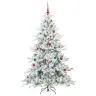 Mākslīgā Saliekamā Ziemassvētku Egle With Leds 180Cm Pvc Vidaxl