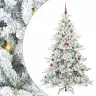 Mākslīgā Saliekamā Ziemassvētku Egle With Leds 180Cm Pvc Vidaxl