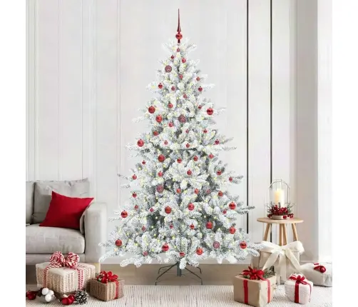 Mākslīgā Saliekamā Ziemassvētku Egle With Leds 210Cm Pvc Vidaxl