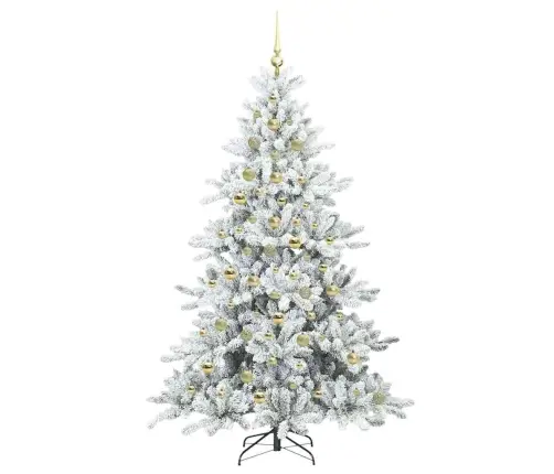 Dirbtinė Sulankstoma Kalėdų Eglutė Su 300 Led 210 Cm Pvc