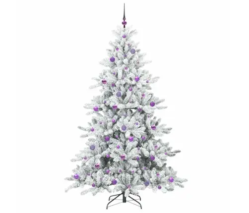 Dirbtinė Sulankstoma Kalėdų Eglutė Su 300 Led 210 Cm Pvc