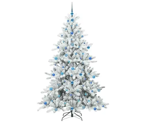 Mākslīgā Saliekamā Ziemassvētku Egle With Leds 210Cm Pvc Vidaxl