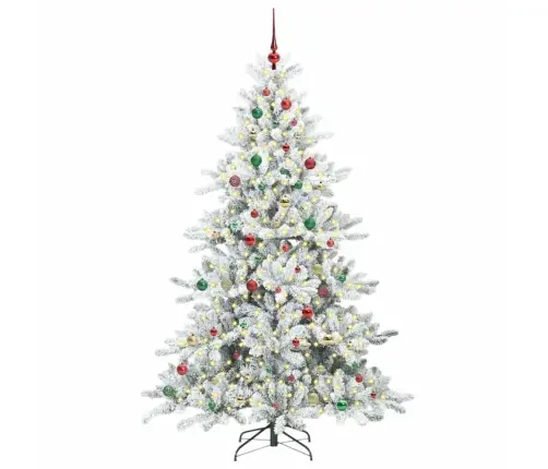 Kunstlik Kokkupandav Jõulupuu Koos 300 Led-Iga 210 Cm Pvc Kunstlik Kokkupandav Jõulupuu Koos 300 Led-Iga 210 Cm Pvc