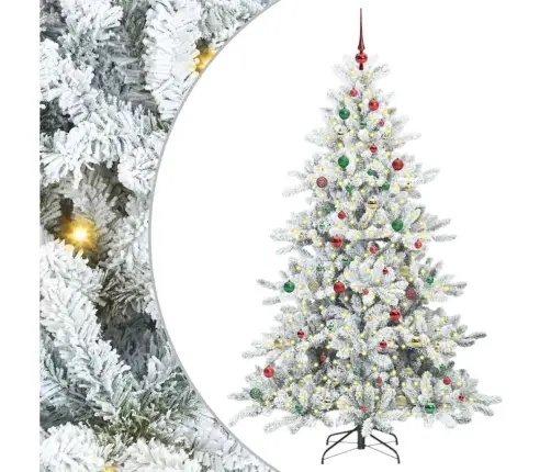 Kunstlik Kokkupandav Jõulupuu Koos 300 Led-Iga 210 Cm Pvc Kunstlik Kokkupandav Jõulupuu Koos 300 Led-Iga 210 Cm Pvc