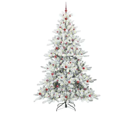 Kunstlik Kokkupandav Jõulupuu Koos 300 Led-Iga 240 Cm Pvc