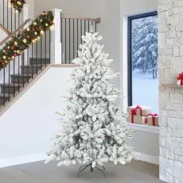 Kunstlik Kokkupandav Jõulupuu Koos 300 Led-Iga 240 Cm Pvc