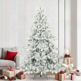 Mākslīgā Saliekamā Ziemassvētku Egle Su 300 Led 240 Cm Pvc Vidaxl