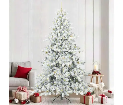 Mākslīgā Saliekamā Ziemassvētku Egle With Leds 240Cm Pvc Vidaxl