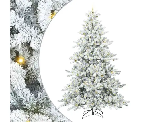 Mākslīgā Saliekamā Ziemassvētku Egle With Leds 240Cm Pvc Vidaxl